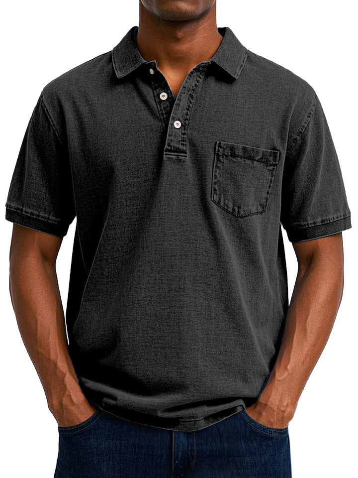 Maxime™ | Camisa polo casual vintage para homem