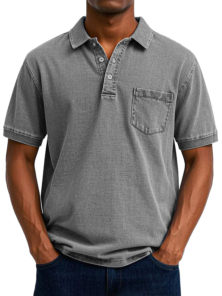 Maxime™ | Camisa polo casual vintage para homem