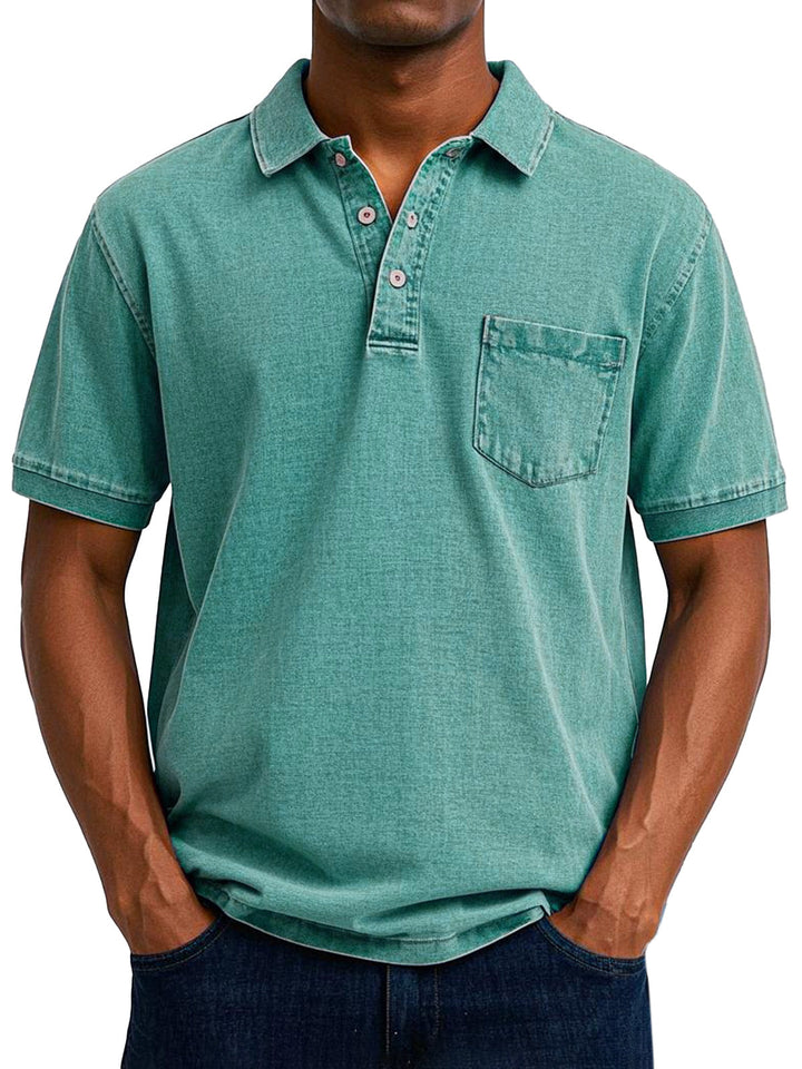 Maxime™ | Camisa polo casual vintage para homem