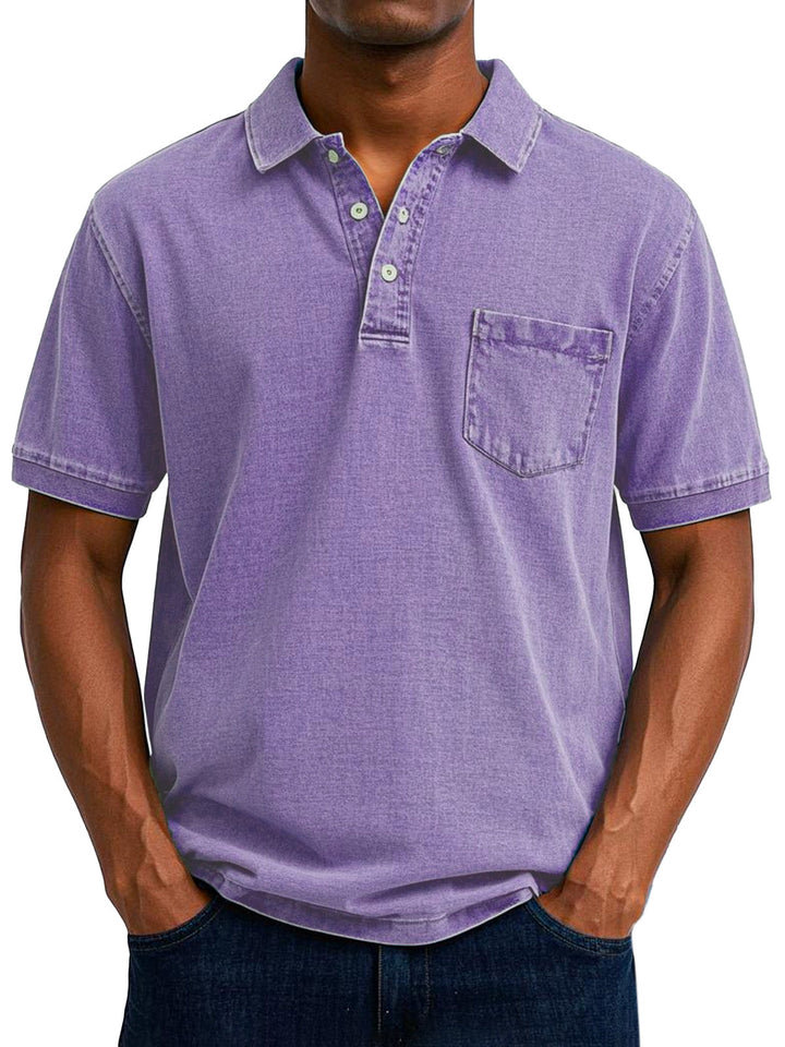 Maxime™ | Camisa polo casual vintage para homem