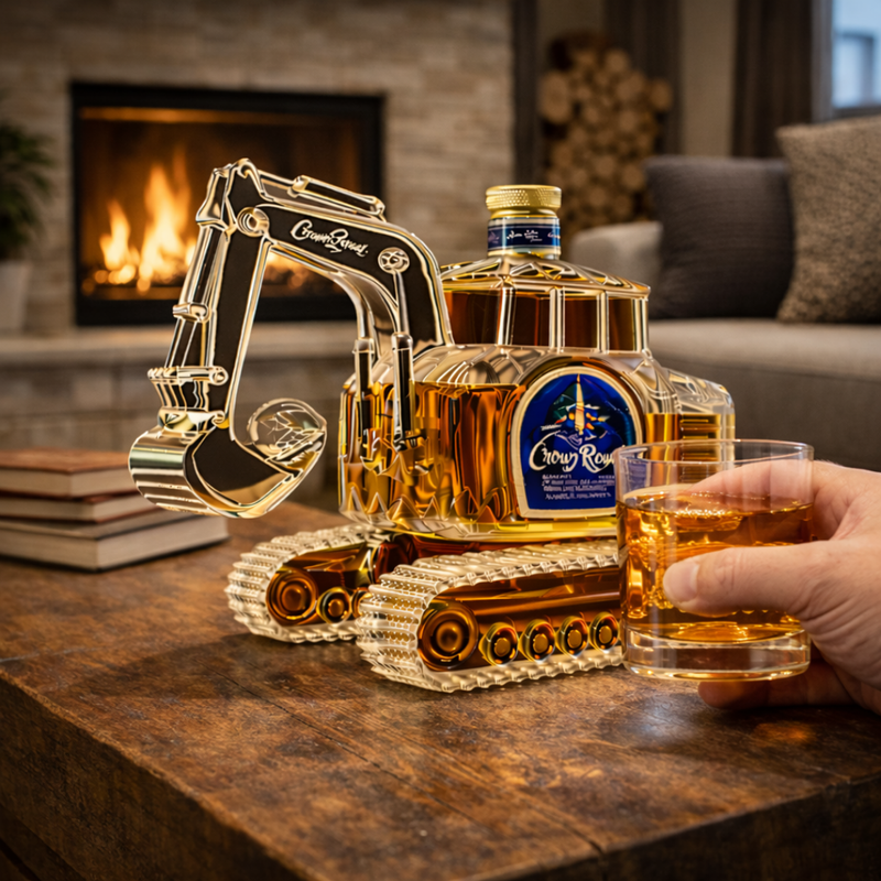 Whiskykaraffel – Gravemaskin-utgave