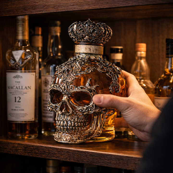 Whiskykaraffel – Dødningehode-utgave