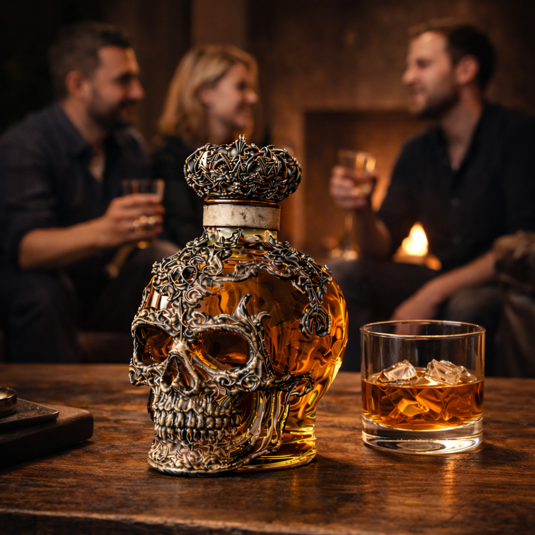 Whiskykaraffel – Dødningehode-utgave