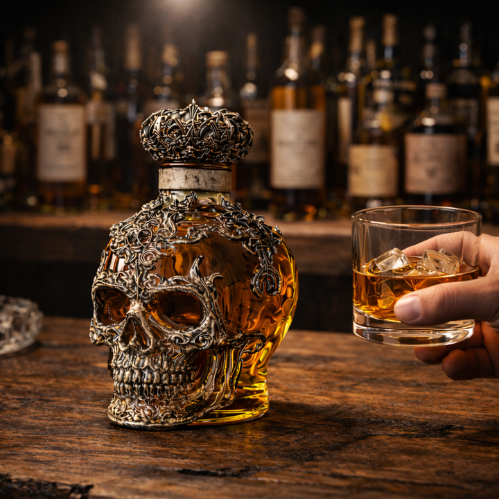 Whiskykaraffel – Dødningehode-utgave