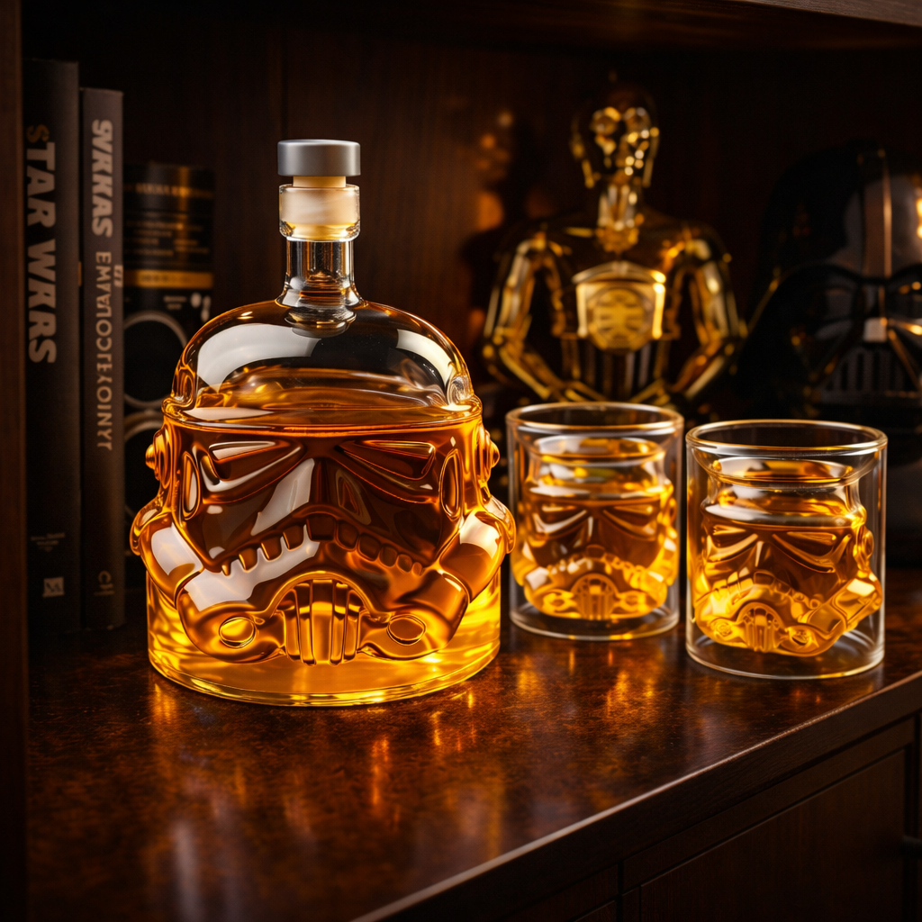 Whiskysett – Karaffel og glass