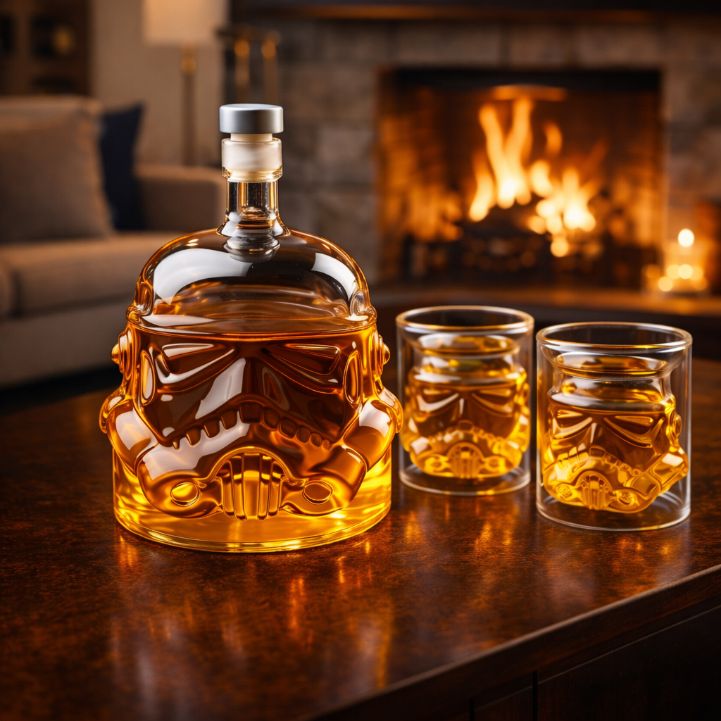 Whiskysett – Karaffel og glass