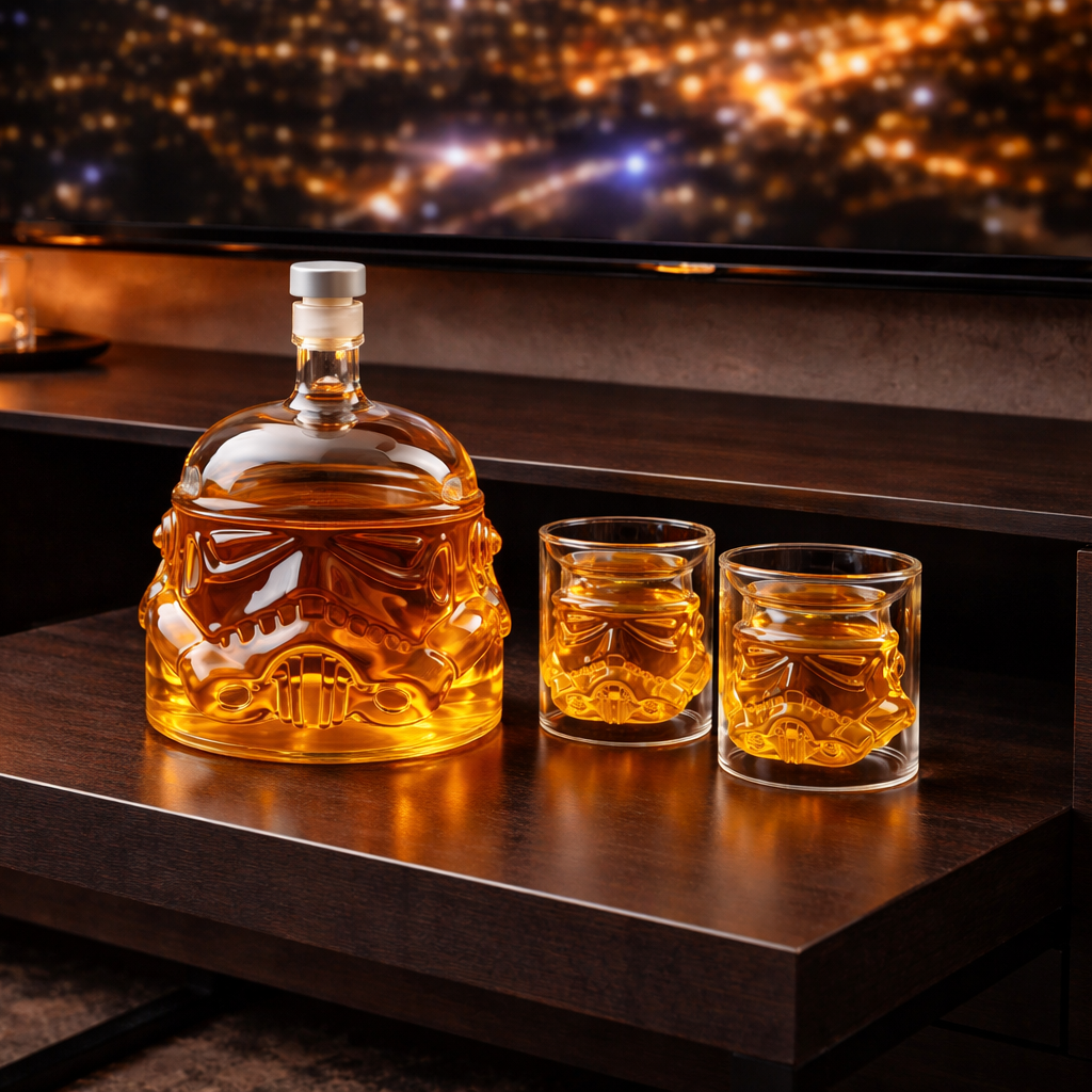 Whiskysett – Karaffel og glass