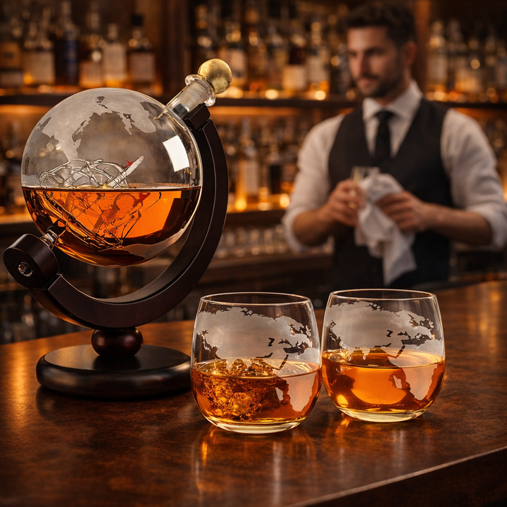 Whiskykaraffel – Verdenskart-utgave