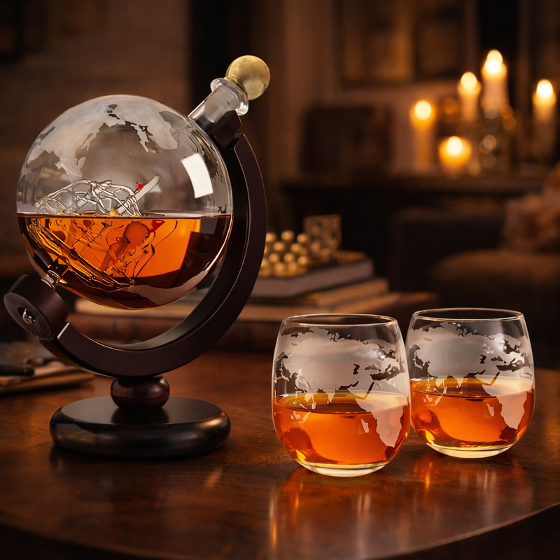 Whiskykaraffel – Verdenskart-utgave