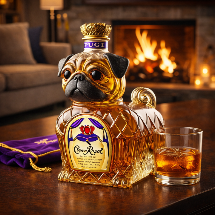 Whiskykaraffel – Fransk bulldog-utgave