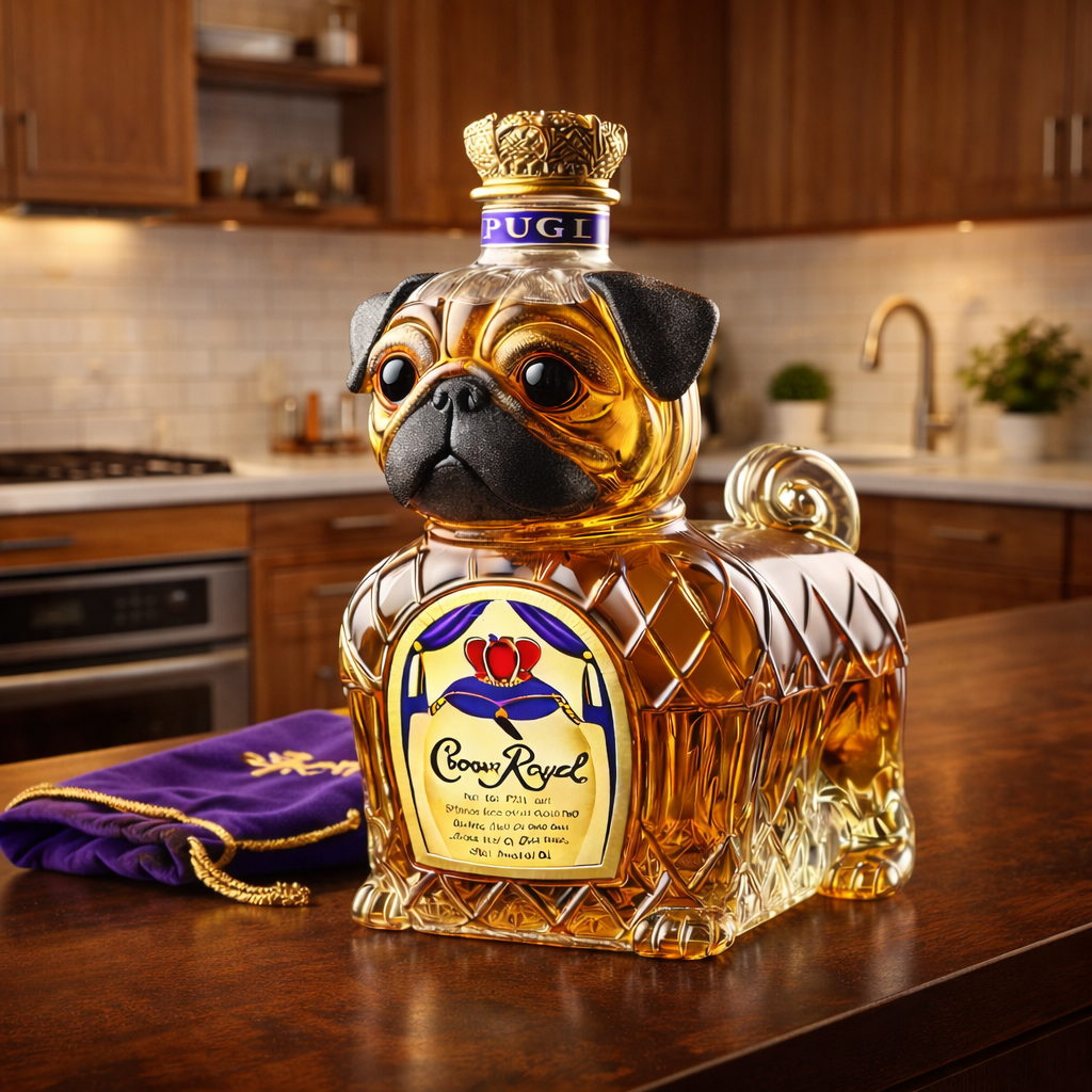 Whiskykaraffel – Fransk bulldog-utgave