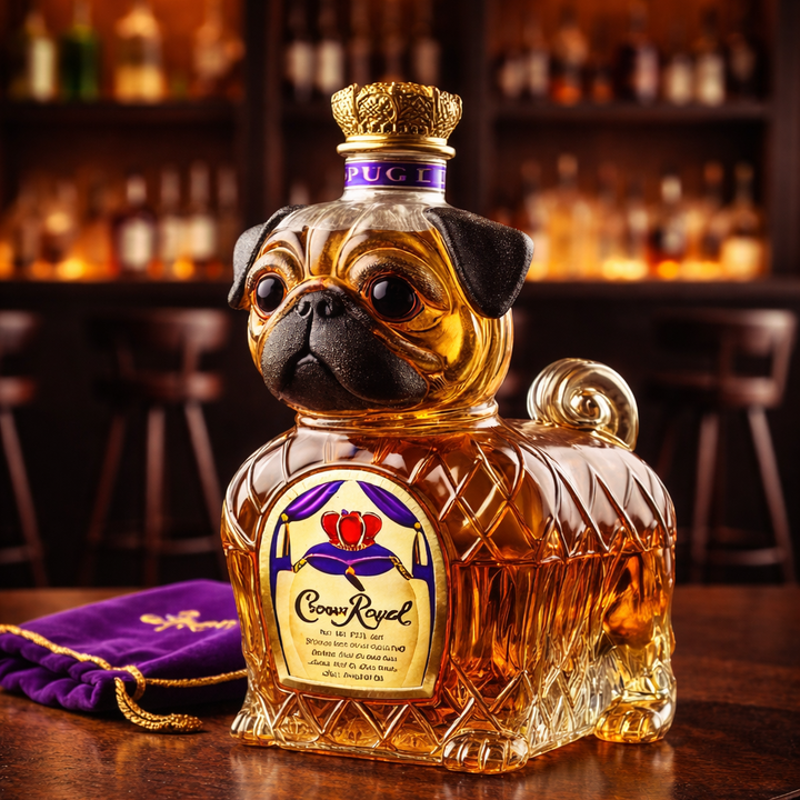 Whiskykaraffel – Fransk bulldog-utgave