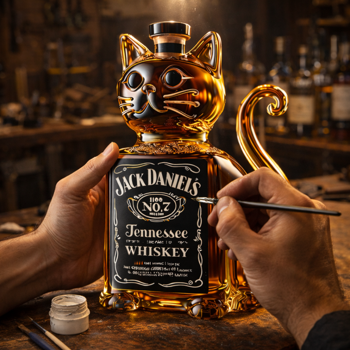 Whiskykaraffel – Katt-utgave