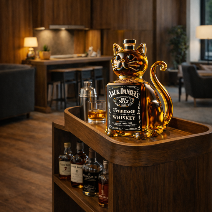 Whiskykaraffel – Katt-utgave