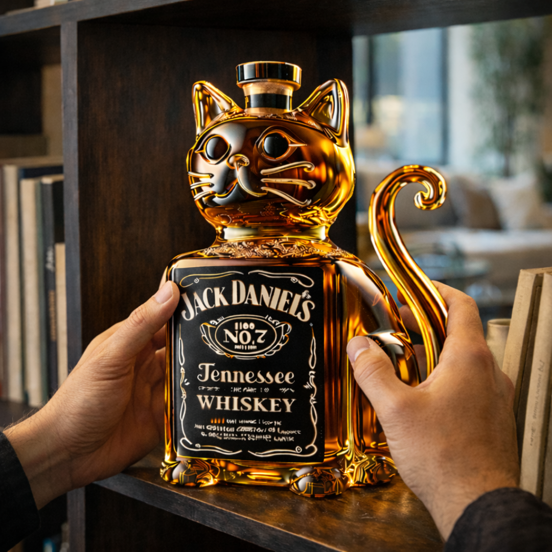 Whiskykaraffel – Katt-utgave